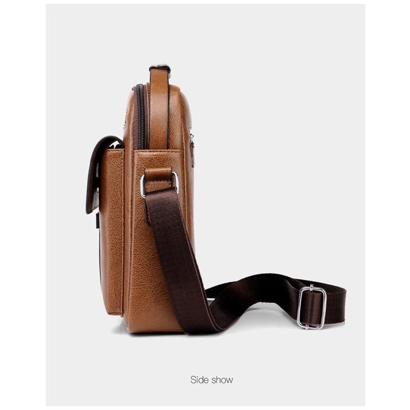 Men's Business Bag One Shoulder Messenger Bag Large Capacity Backpack Men's Messenger Bag Commuter Men's Messenger Shoulder Bag