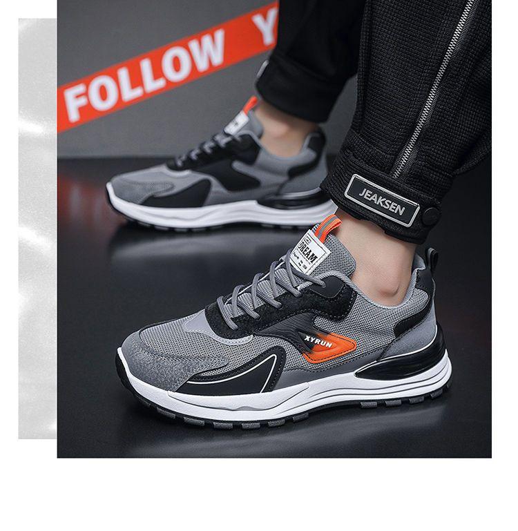Atmungsaktive Mesh-Laufschuhe für Herren - Trendig, Weiche Sohle für Frühling & Herbst