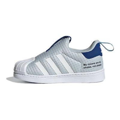 Originals Superstar 360 Mesh Bequeme Shell Toe Strapazierfähige Low-Top Laufschuhe Babyschuhe Weiß Blau FX4930