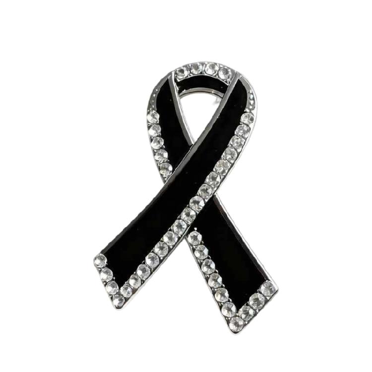Delicate Rhinestones Ribbon Pin For Women Outfit Enhancement Stylish Lightweight Alloy Decorative Accessory