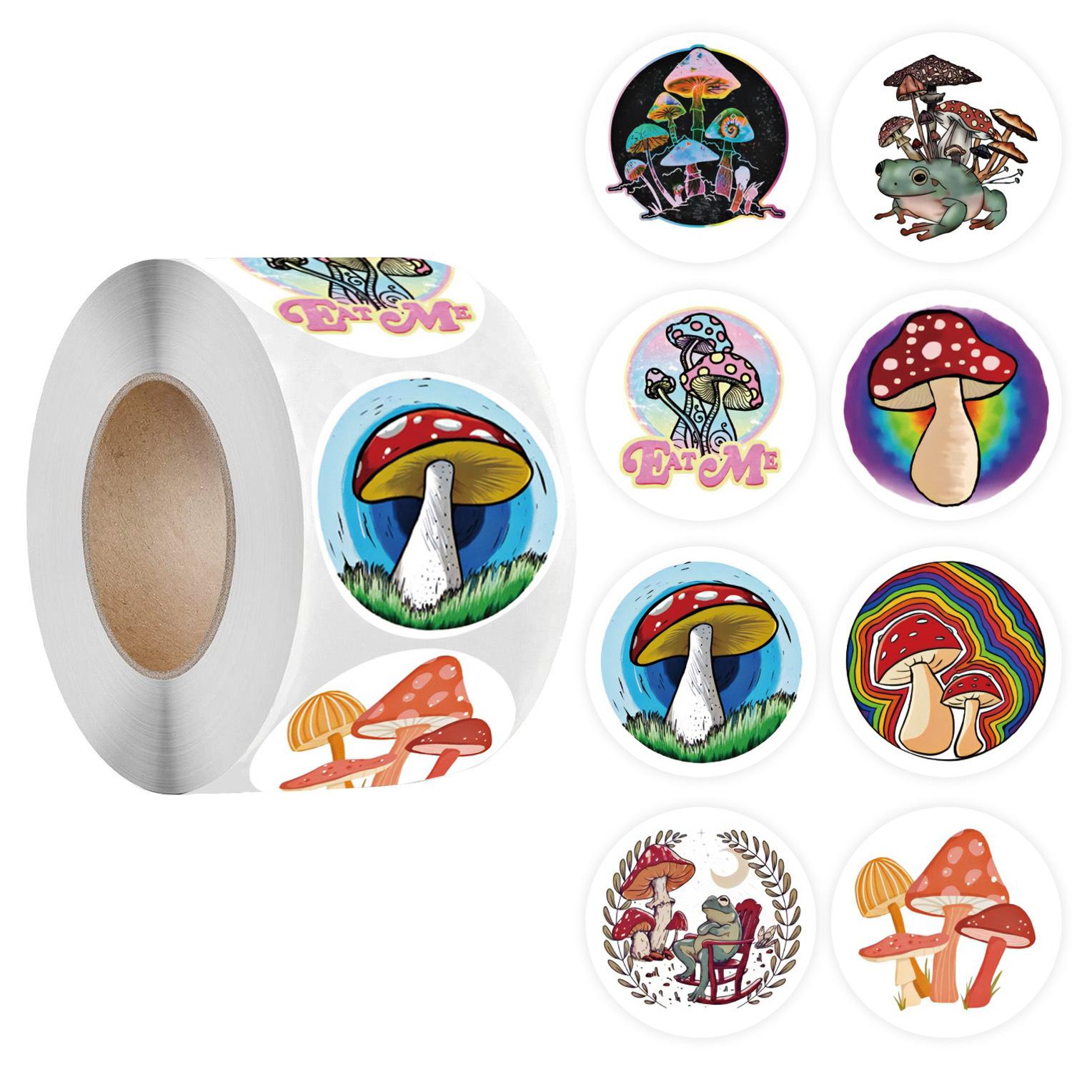 50-500pcs Summer Cartoon Handcrafted Decorative Gift Box with Self-adhesive Stickers for Sealing Stationery stickers