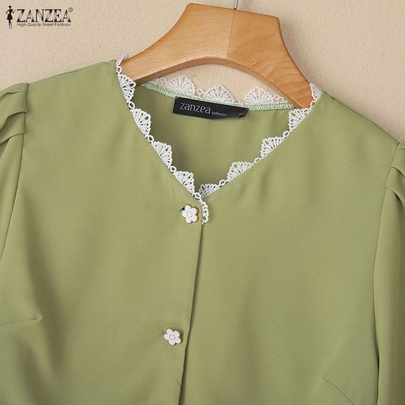 ZANZEA Damen Kurzarmbluse und Lange Röcke Sommer Zweiteilige Anzugsets