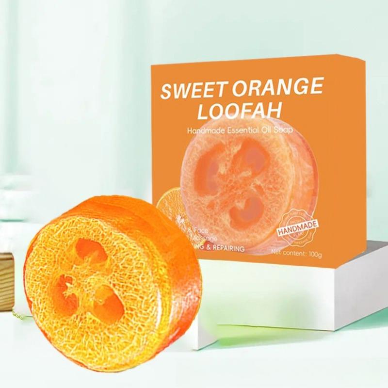 1PC soap loofah soap essential oil soap turmeric soap bath soap handmade soap koji acid lemon soap