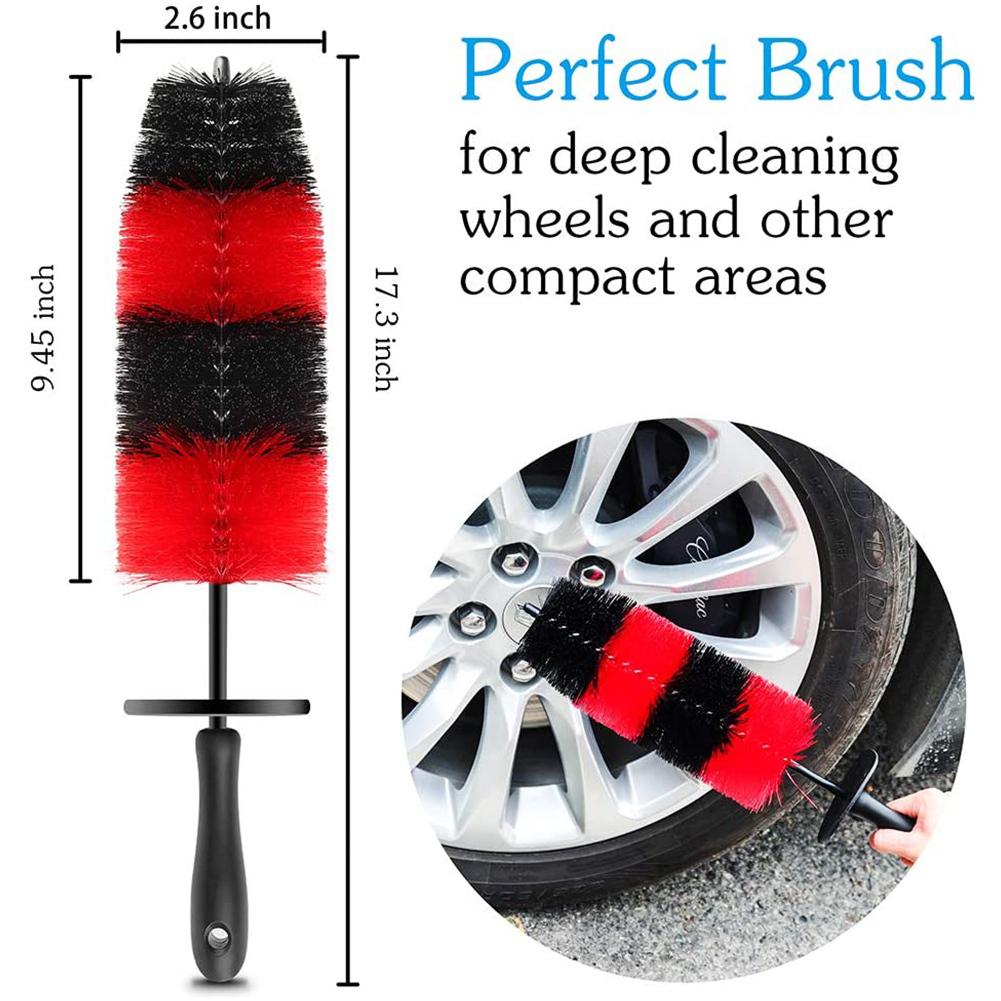 Car Brush Wheel Hub Special Car Hair Brush Tire Brush Soft Hair Cleaning Beauty Supplies