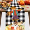 Christmas Table Runner Linen Holiday Decor Creative Halloween Thanksgiving Tablecloth Festive Atmosphere