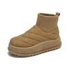 Fleece High-top Snow Boots Women's 2025 Winter New Student Ins Korean Version of Thermal Casual Shoes Cotton Shoes MX7801