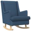 Rocking Chair Blue 62 X 80 X 85 Cm Fabric
