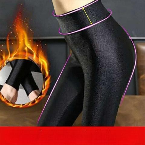 Plus Size 6XL Fashion Leggings Women Warm Winter Bright Velvet Knitted Thick Legging Super Elastic Pants