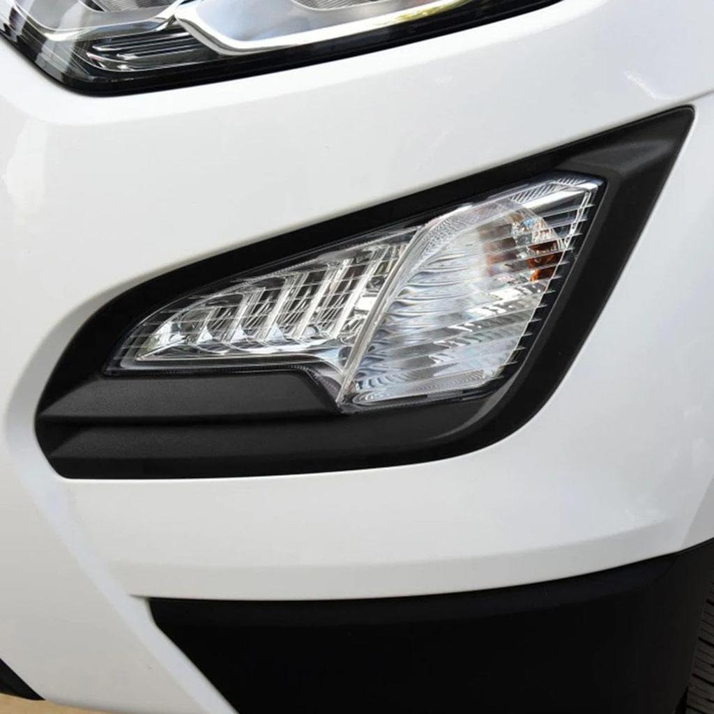 Fit for Ford Ecosport 2018-2021,Car Fog Light Cover Trim,Car Bumper ABS Silver Front Fog Light Cover Frame Trim