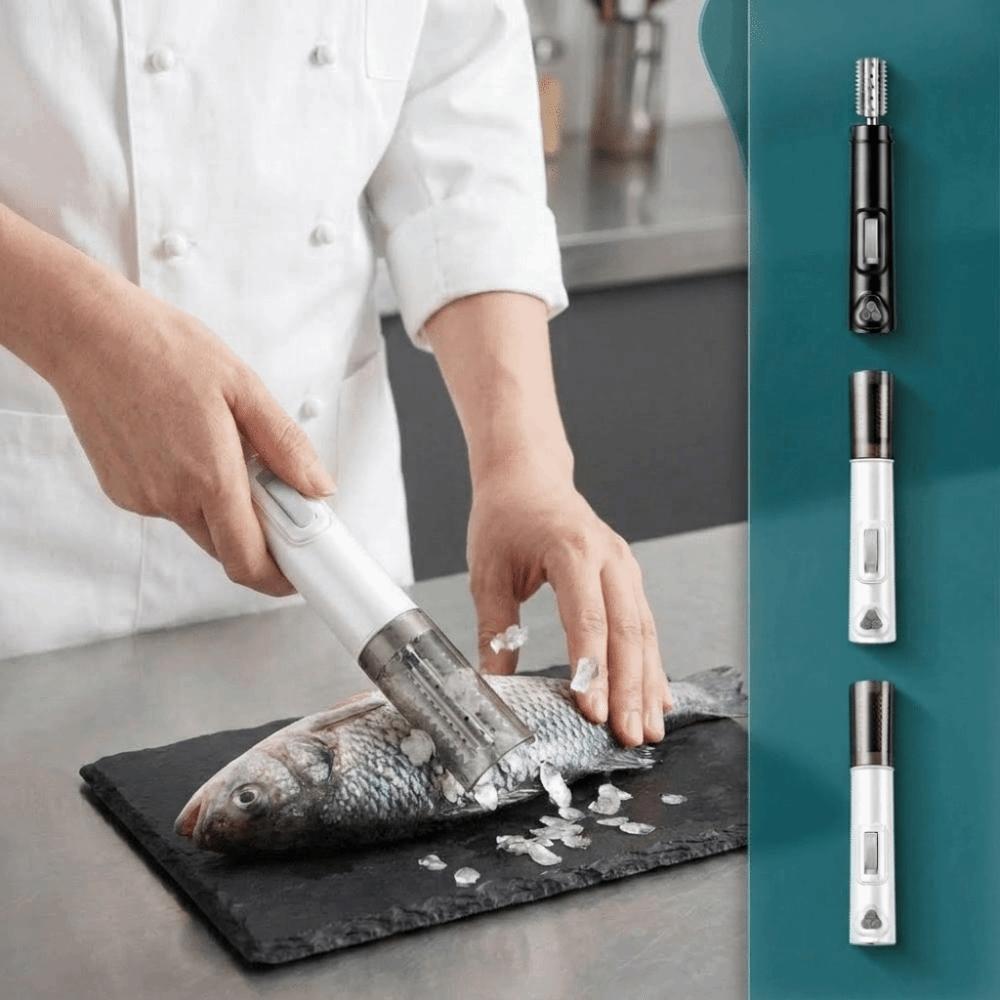 Cordless Electric Fish Scaler Left/Right Rotation Fish Scale Remover Seafood Cleaning