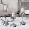 Nordic Luxury Glass Candle Holder: Romantic Retro Table Decoration for Candlelight Dinners