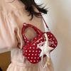Polka Dot Mini Top-handle Bag Vintage Style Crossbody Underarm Bag Fashion Casual Handbag For Women Daily Commute Shoulder Bag