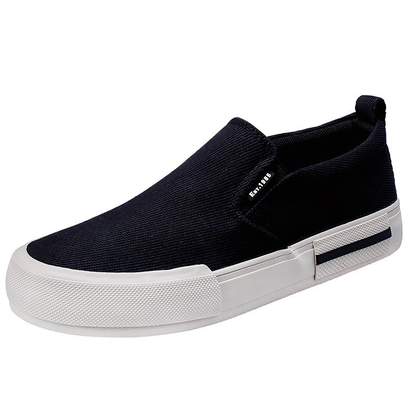 New Spring Men's Shoes Korean Style Casual and Versatile Men's Canvas Shoes Comfortable Breathable Flat Bottom Low Top Shoes