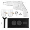 Whiskey Decanter Sets for Men Unique Whiskey Gifts for Men Perfect 8.5 OZ Pistol Shaped Cool Liquor Dispenser with Two 1.7 OZ Glasses for Home Bar