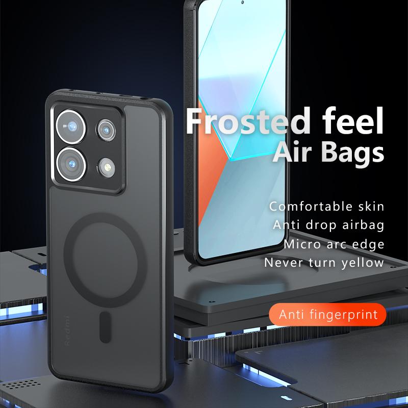 Pentru Xiaomi Redmi Note 13 13R Note13 Pro Plus Carcasă magnetică TPU anti-amprentă mată, anti-șoc, anti-cădere, care nu îngălbenește Carcasă din spate.