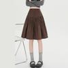 Plus Size Corduroy Vintage Dot High Waist Spring Autumn Winter Casual Midi Loose for Woman Skirts Womens Skirt Clothing