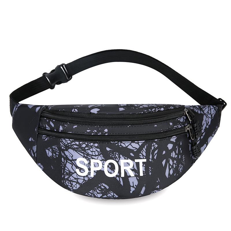 

TS JYL laptop bag,New Sports Waist Bag Unisex Phone Bag Camouflage Large Chest Bag Coin OneSize чёрный