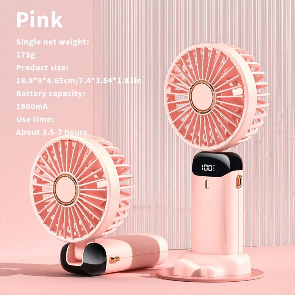 1PC USB Handheld Mini Fan, Foldable and Portable Hanging Neck Fan, 5-speed USB Charging Fan