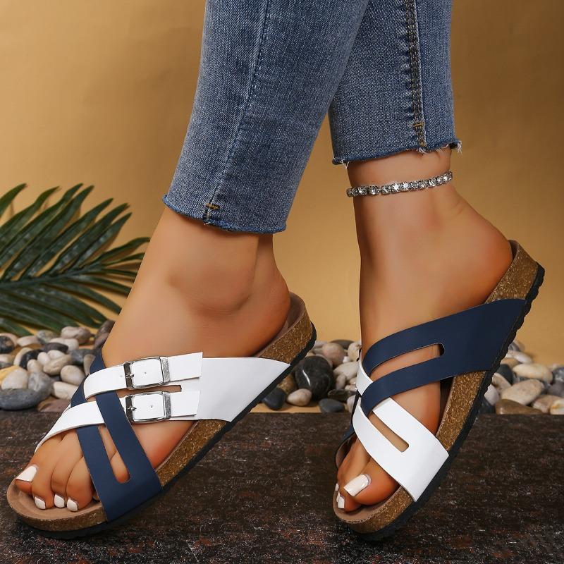 Fashion Women Slippers Lightweight Comfortable Wedge Sandals Open Toe Anti-Slip Slippers Casual Female Platform Retro Shoes Slides Women