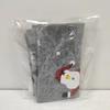 Chair Covers Gray Santa Hat Shape for Dining Room Chair Back Cover Slipcover for Christmas Holiday Festival Decoration