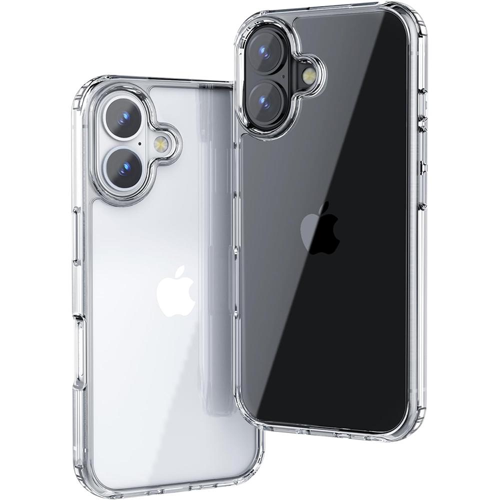 

Ударопрочный чехол военного класса для iPhone 16E 16 15 14 13 12 11 Pro Max Plus Mini Гибридный Жесткая Крышка Прозрачный Силиконовый Мягкий Корпус for iPhone 11