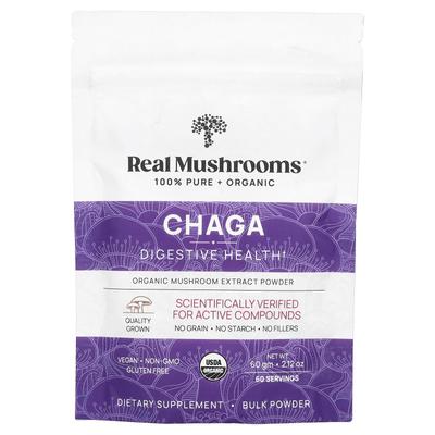 Hongo Chaga, extracto de hongo orgánico en polvo, 60 g(2.12 onzas)