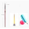 Nail Pen Painted Hook and Pull Line Brush Laser Non-Slip Pen Holder