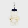 MARI BEAR KEYRING ivory