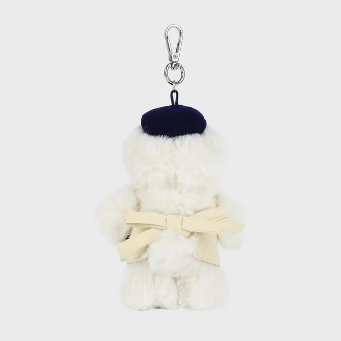 MARI BEAR KEYRING ivory