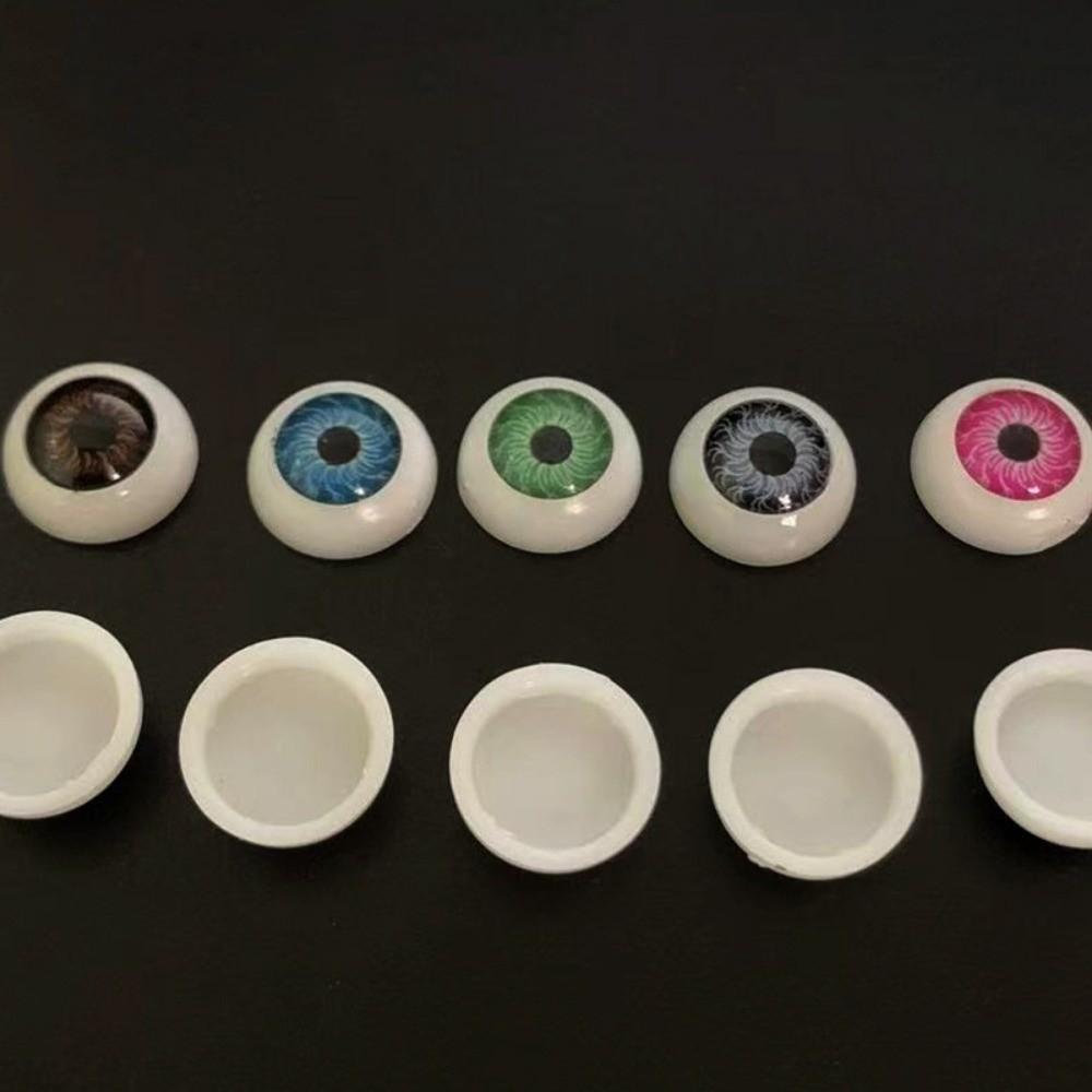 50pcs Plastic Funny Doll Safety Eyes 12mm Simulation Ceramic Eye Accessories Doll Round Eyes