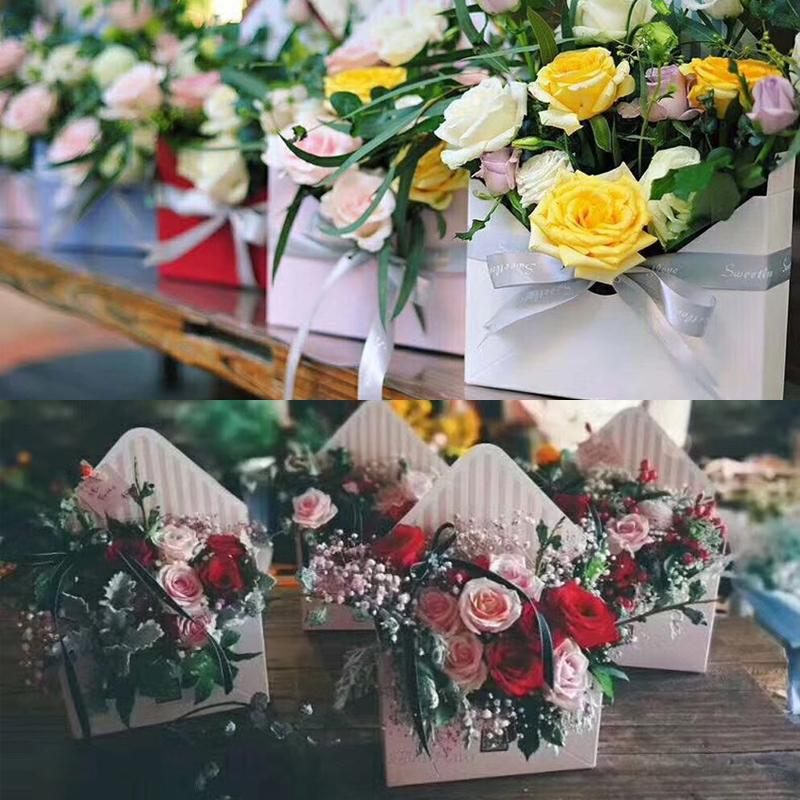 1PC Creative Flowers Dárková krabička Květinový papír Košík Kytice Taška Taška na květiny Dárkové krabičky