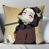 1Pc Nezuko Animation Demo Slayer Blade Pillow Case Square Pillow Bedroom Sofa Leisure Comfortcarlivingroom Home Decoration 40X40
