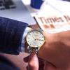 Men Quartz Wristwatch Round Dial Band Rhinestone Day Date Display Luxury Business Male Wrist Watch Fashion Watch Gift For Men