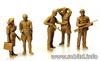 Master Box 1/35 Scale Plastic Model Kit: French Resistance and German Officer Prisoners of War, 1944, Set of 5 (MB35051)