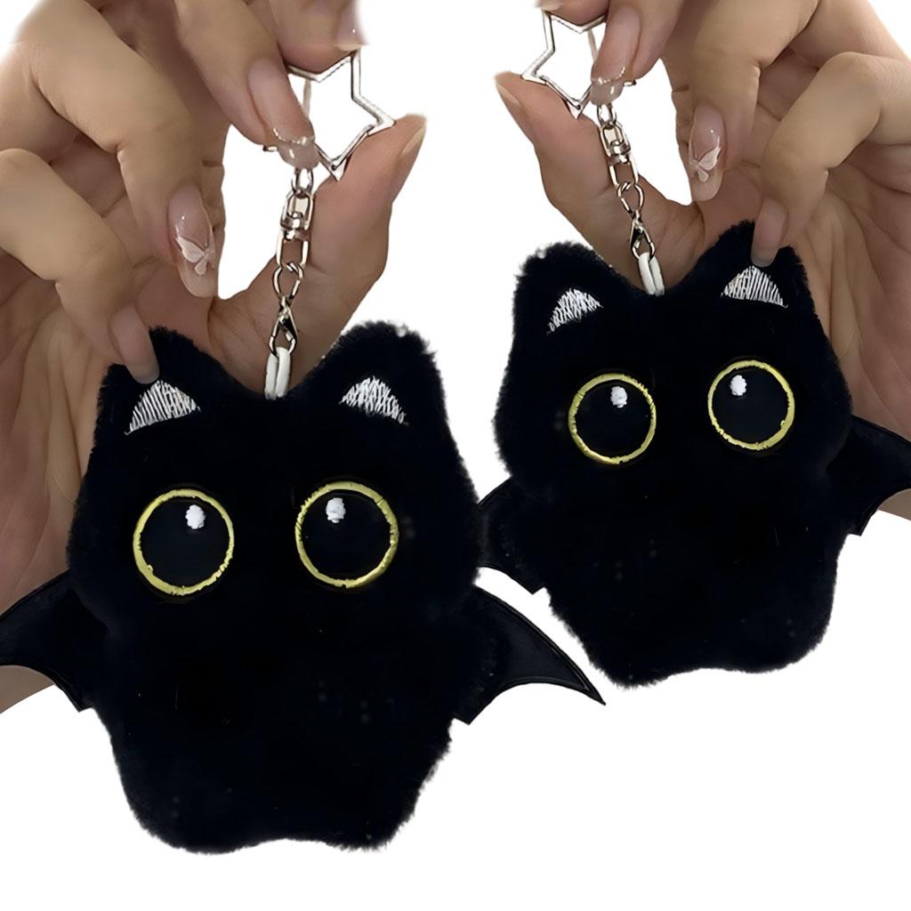 1/2Pc Cute Black Cat Plush Toy Doll Small Pendant Cuddly Pillow Cushion Ins Black Cat Plush Toy Doll For Boy Girl Brithday Gifts