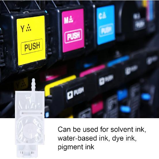 Ink Damper Replacement, Standard Size Inkjet Head Dampers PP Material Easy Installation with High Accuracy Filter for XP600 Printers(white)