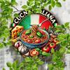 Vintage Italian Cuisine Sign, Durable Aluminum Foil Art. Ideal for Home Decor, From Kitchen To Bedroom. A Unique Gift Option.