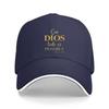 1pc Con DiOS Todo Es Posible Text Graphic Baseball Cap  Breathable Polyester Slim Fit Sports Hat for Fitness  Running