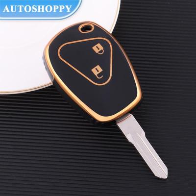TPU kulcstartó burkolat fedél távtartó Renault Megane Duster Modus Espace Laguna Logan DACIA Sandero Fluence Clio Kango 2 3 gombhoz