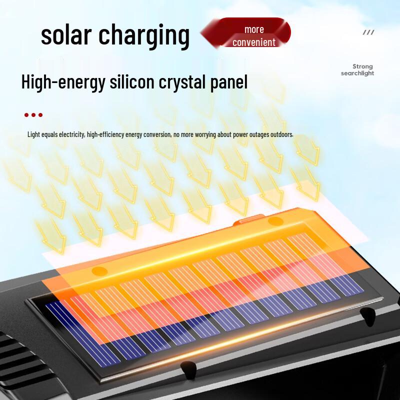 SHENYU Solar Rechargeable High Power LED Searchlight - Excluding tripod