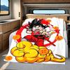 1 Stück Son Goku Druck Flanelldecke, Hohe Qualität für alle Jahreszeiten, Heimdekoration, Wärme und Komfort, Perfekt für Weihnachtsgeschenke