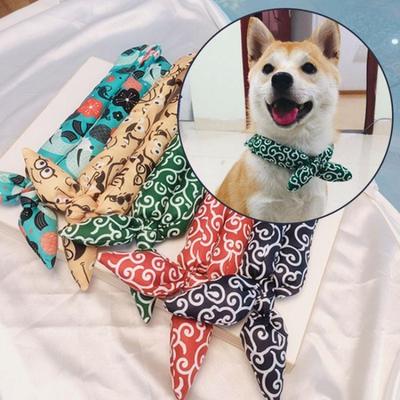 1pcs Dog Necklace Tie Cute Style Pet Dog Scarf Adjustable Size Dog Cat Bow Tie Pet Grooming Accessories Dog Cotton Bib Bandana