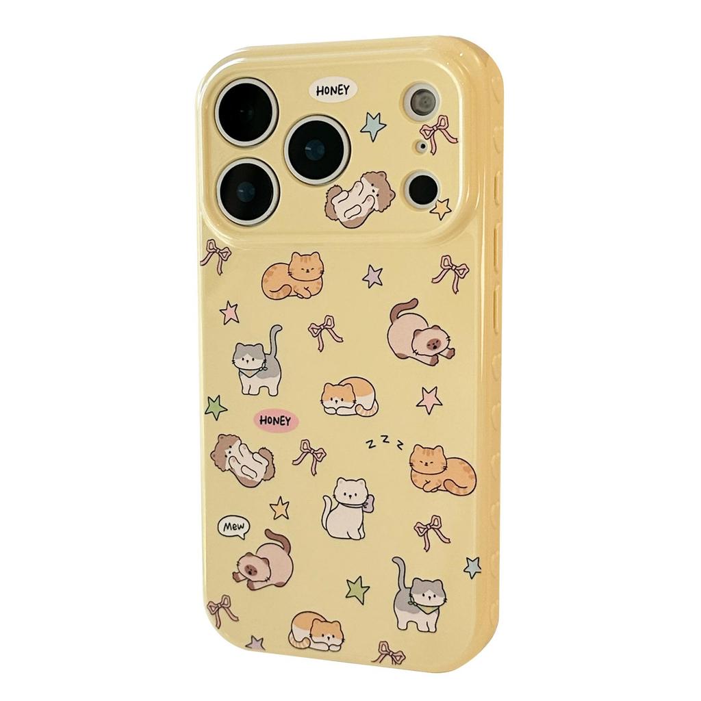 Cartoon Cute Cat Planet Phone Case for iPhone 17 and iPhone 17 Pro Max