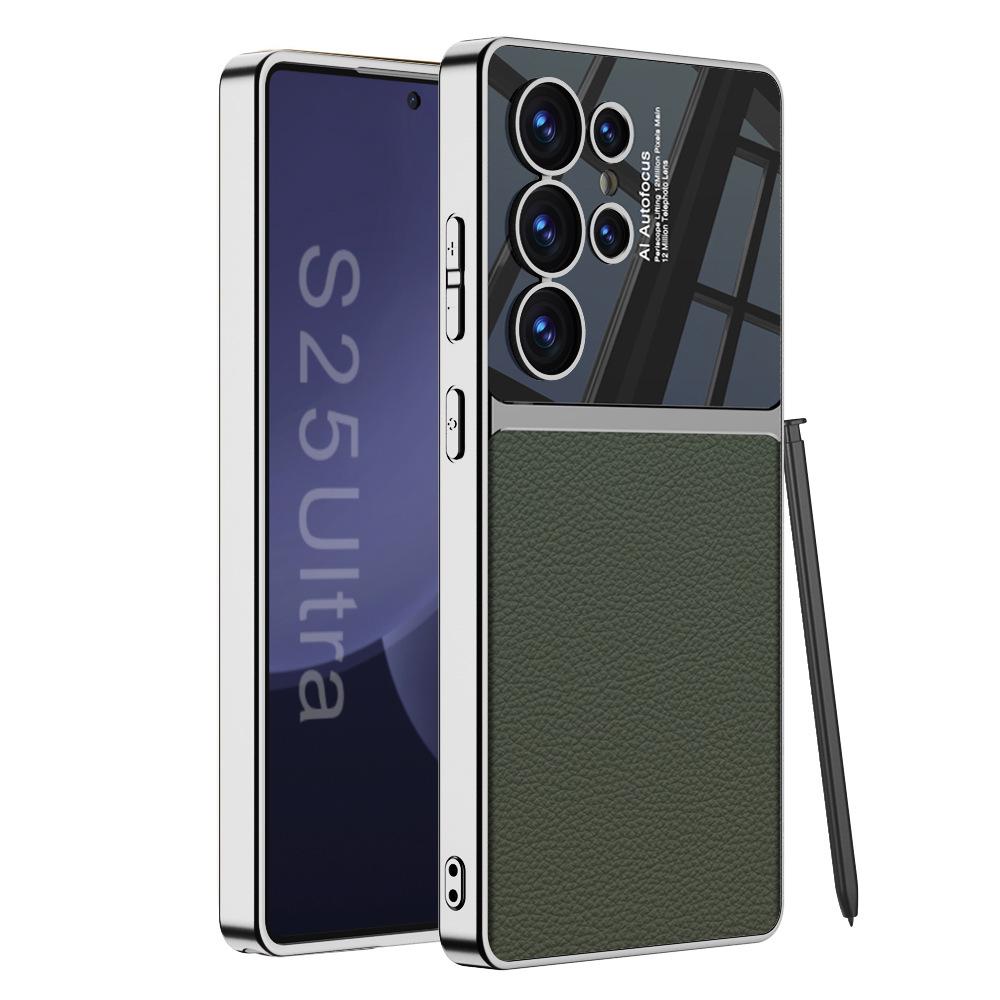 Samsung S25/S26 Ultra Electroplated Leather Gentleman PU Case