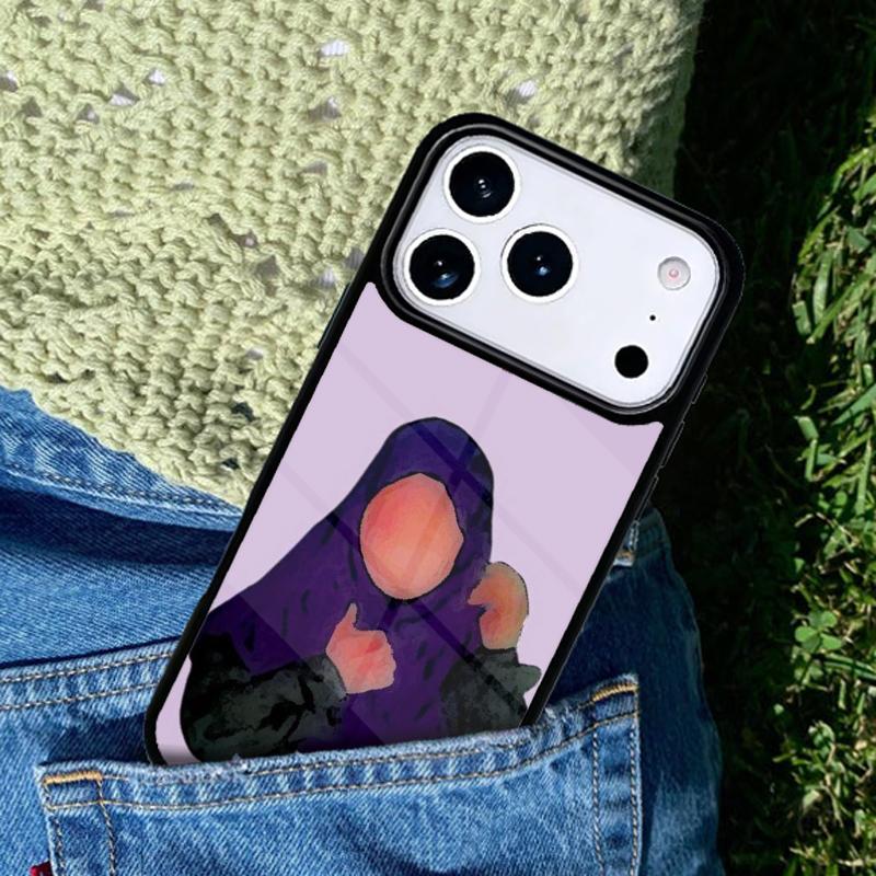 Muslim Islamic Eyes Arabic Hijab Girl mobile phone case Compatible with IPhone 17 16 15 14 13 12 11Pro Max 17 Air cover