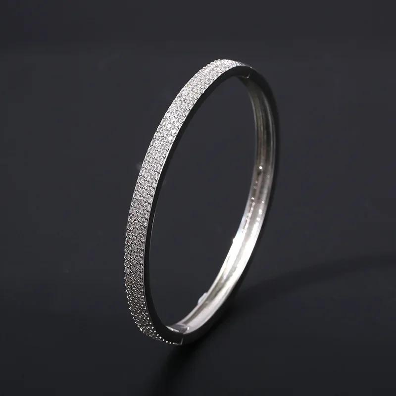 

Модные микро инкрустированные циркониевые браслеты браслеты для женщин наручные украшения из нержавеющей стали многослойный браслет-манжета шарм подарки 18cm