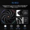 Thermalright Hyper Vision 360 ARGB Černý AIO chladič CPU, PC 360 Specifikace Vodního chladicího systému, IPS LCD displej s rozlišením 480x480, pro AM4AM5.