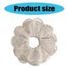 White Lace Flower Hair Scrunchies for Women Hair Elastic Aesthetic Hair Tie Hair Scrunchy Hair Circles Braid Holder