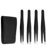 4pcs/Set Stainless Steel Eyebrows Precision Tweezers Hair Removal Tweezer Beauty Makeup Tools