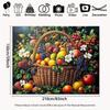 2D Abundant Summer Fruits Backdrop Classic Oil Painting Style Studio Photography Background